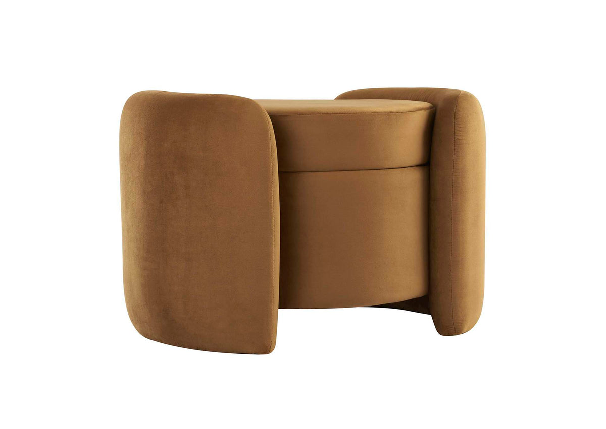 EEI-6055-COG Nebula Upholstered Performance Velvet Ottoman By Modway