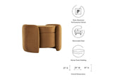 EEI-6055-COG Nebula Upholstered Performance Velvet Ottoman By Modway