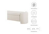 EEI-6056-IVO Nebula Boucle Upholstered Bench By Modway