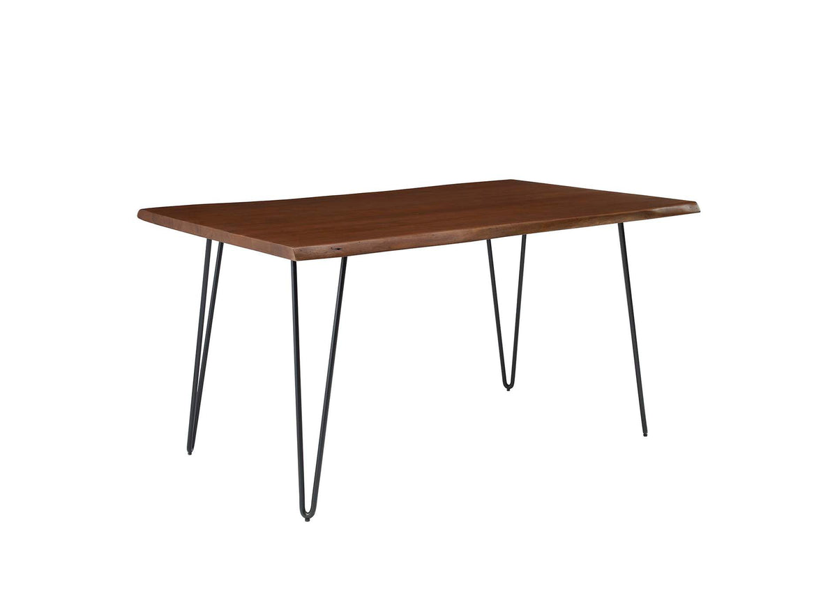 EEI-6059-BLK-WAL Ardor 60" Live Edge Acacia Wood Acacia Wood Dining Table By Modway