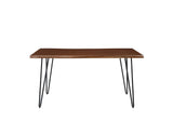 EEI-6059-BLK-WAL Ardor 60" Live Edge Acacia Wood Acacia Wood Dining Table By Modway