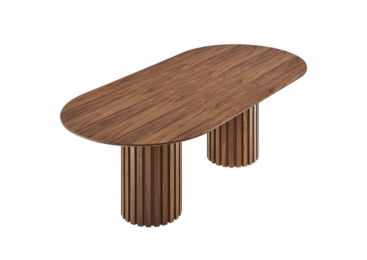 EEI-6065-WAL-SET Senja 95" Oval Dining Table By Modway