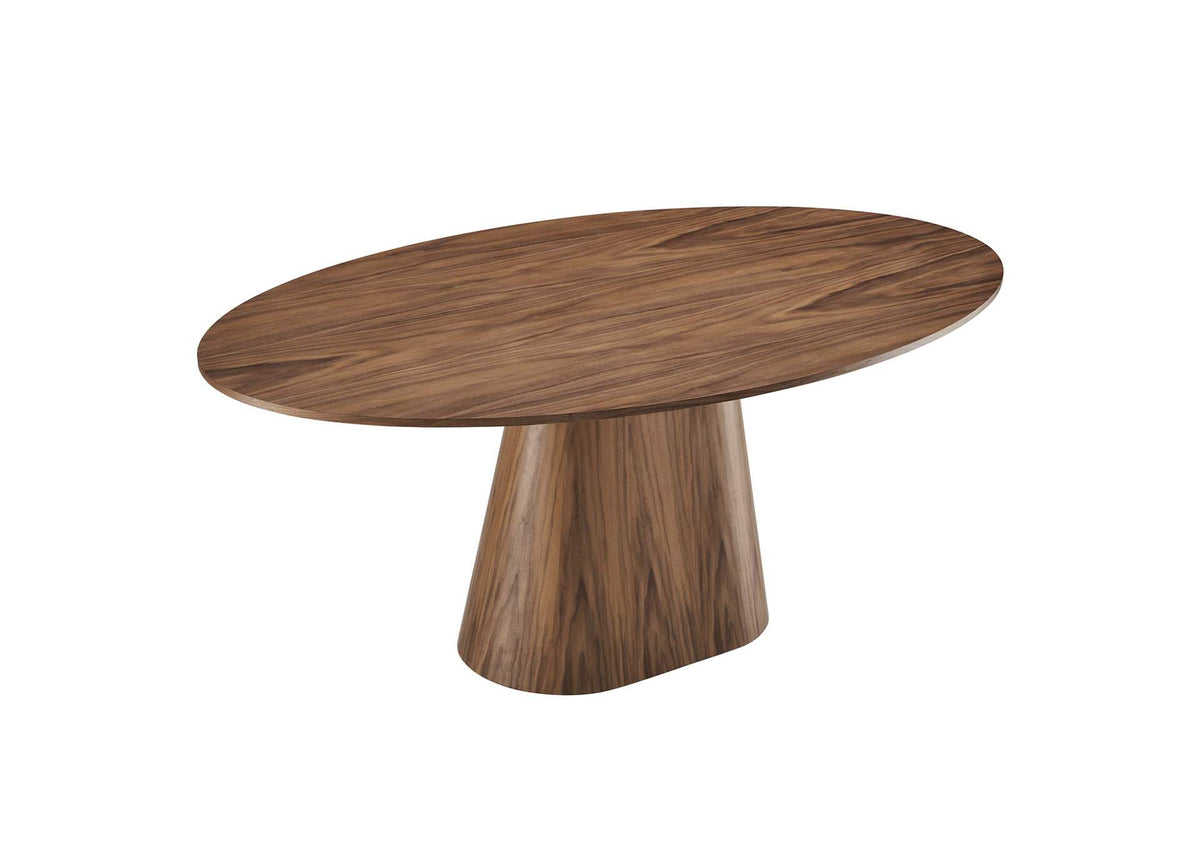 EEI-6066-WAL-SET Provision 75" Oval Dining Table By Modway