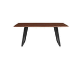 EEI-6069-BLK-WAL Viggo 74" Live Edge Acacia Wood Dining Table By Modway