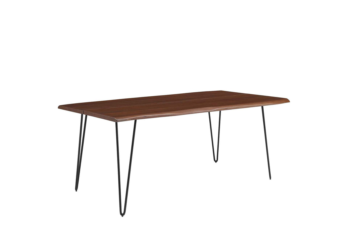 EEI-6070-BLK-WAL Ardor 74" Live Edge Acacia Wood Acacia Wood Dining Table By Modway
