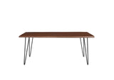 EEI-6070-BLK-WAL Ardor 74" Live Edge Acacia Wood Acacia Wood Dining Table By Modway