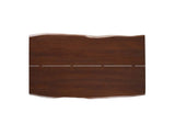 EEI-6070-BLK-WAL Ardor 74" Live Edge Acacia Wood Acacia Wood Dining Table By Modway