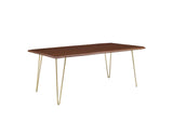 EEI-6070-GLD-WAL Ardor 74" Live Edge Acacia Wood Acacia Wood Dining Table By Modway