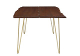 EEI-6070-GLD-WAL Ardor 74" Live Edge Acacia Wood Acacia Wood Dining Table By Modway
