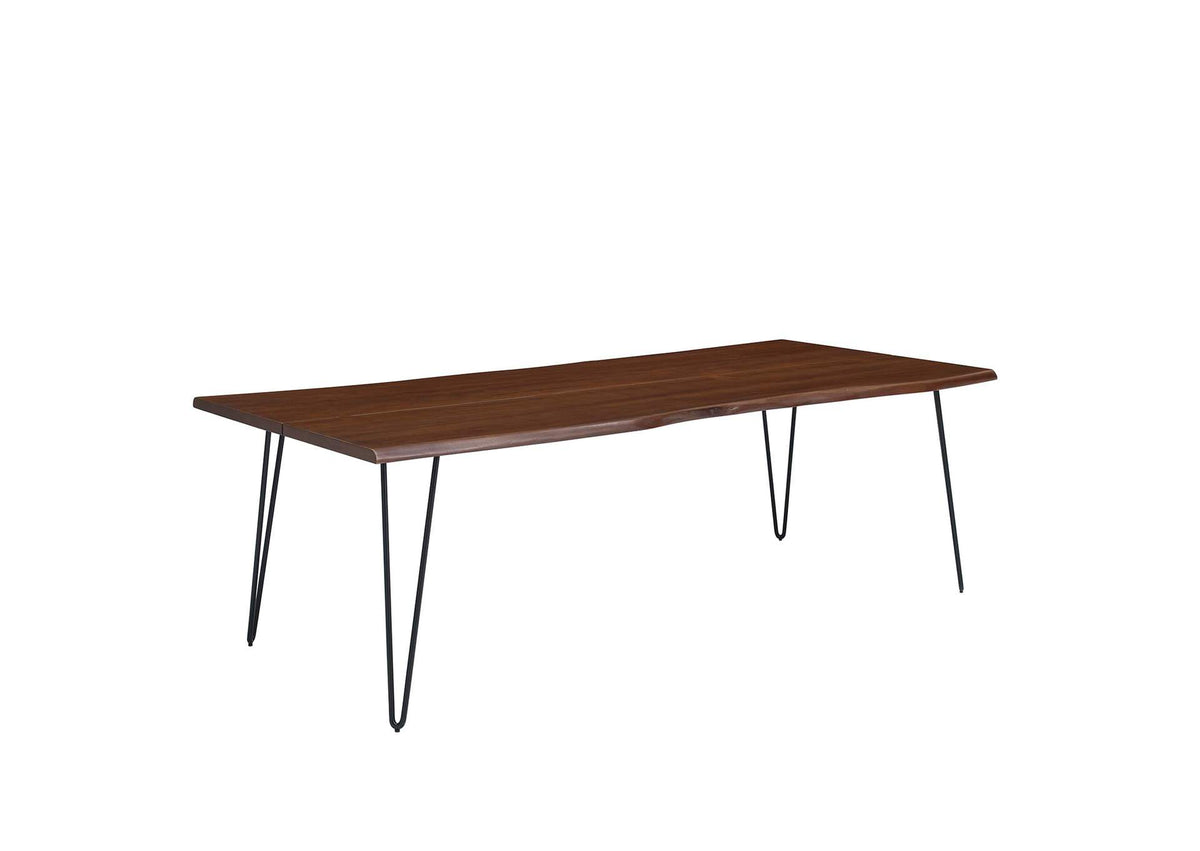 EEI-6072-BLK-WAL Ardor 96" Live Edge Acacia Wood Acacia Wood Dining Table By Modway