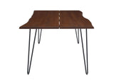 EEI-6072-BLK-WAL Ardor 96" Live Edge Acacia Wood Acacia Wood Dining Table By Modway