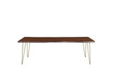 EEI-6072-GLD-WAL Ardor 96" Live Edge Acacia Wood Acacia Wood Dining Table By Modway