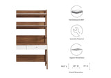 EEI-6073-WAL-WHI Bixby Office Desk By Modway