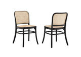 EEI-6078-BLK Winona Wood Dining Side Chair Set Of 2 By Modway