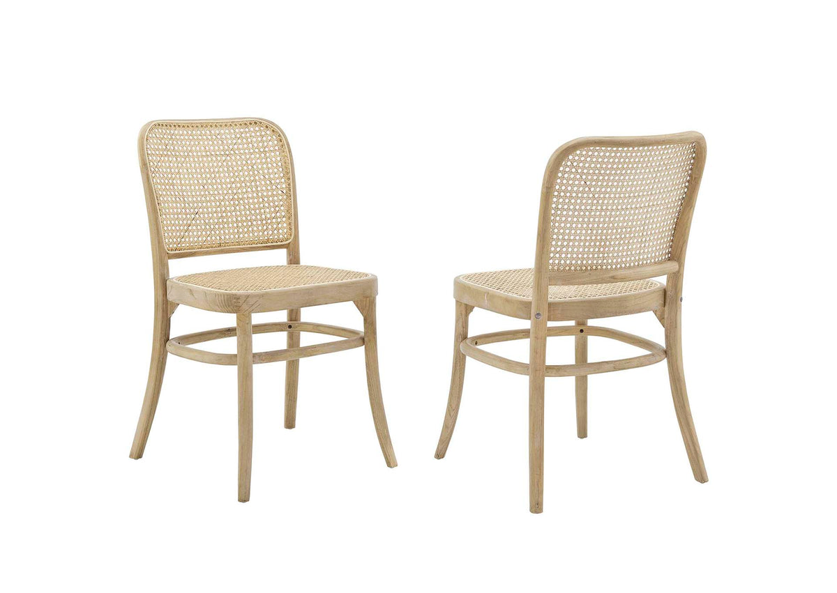 EEI-6078-GRY Winona Wood Dining Side Chair Set Of 2 By Modway