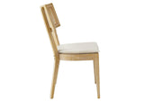 EEI-6080-GRY-BEI Caledonia Fabric Upholstered Wood Dining Chair Set Of 2 By Modway