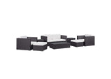 EEI-610-EXP-WHI-SET Venice 8 Piece Outdoor Patio Sofa Set By Modway