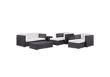 EEI-610-EXP-WHI-SET Venice 8 Piece Outdoor Patio Sofa Set By Modway