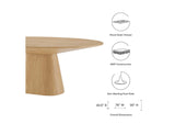 EEI-6102-OAK Provision 47" Round Dining Table By Modway