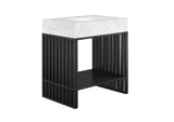 EEI-6106-WHI-BLK Gridiron 30" Bathroom Vanity By Modway
