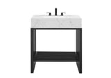 EEI-6106-WHI-BLK Gridiron 30" Bathroom Vanity By Modway