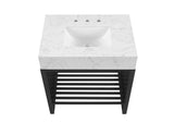 EEI-6106-WHI-BLK Gridiron 30" Bathroom Vanity By Modway