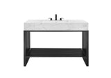 EEI-6110-WHI-BLK Gridiron 48" Bathroom Vanity By Modway