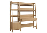 EEI-6111-OAK Bixby 2-Piece Wood Office Desk And Bookshelf By Modway