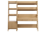 EEI-6111-OAK Bixby 2-Piece Wood Office Desk And Bookshelf By Modway