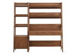 EEI-6111-WAL Bixby 2-Piece Wood Office Desk And Bookshelf By Modway