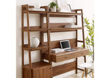 EEI-6111-WAL Bixby 2-Piece Wood Office Desk And Bookshelf By Modway