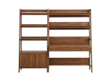 EEI-6112-WAL Bixby 2-Piece Wood Office Desk And Bookshelf By Modway