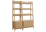 EEI-6113-OAK Bixby Wood Bookshelves Set Of 2 By Modway