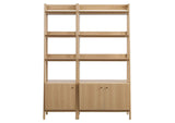 EEI-6113-OAK Bixby Wood Bookshelves Set Of 2 By Modway