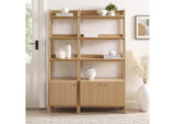 EEI-6113-OAK Bixby Wood Bookshelves Set Of 2 By Modway