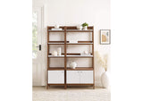EEI-6113-WAL-WHI Bixby Wood Bookshelves Set Of 2 By Modway