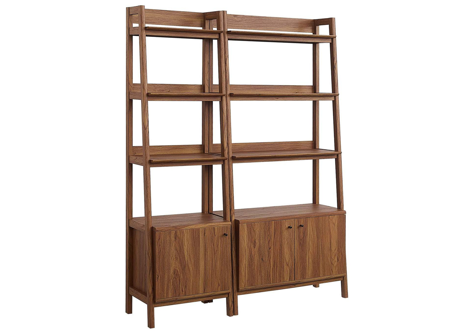 EEI-6113-WAL Bixby Wood Bookshelves Set Of 2 By Modway