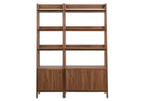 EEI-6113-WAL Bixby Wood Bookshelves Set Of 2 By Modway