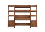 EEI-6114-WAL Bixby 3-Piece Wood Office Desk And Bookshelf By Modway