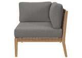 EEI-6120-GRY-GPH Clearwater Outdoor Patio Teak Wood Sofa By Modway