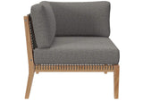EEI-6120-GRY-GPH Clearwater Outdoor Patio Teak Wood Sofa By Modway