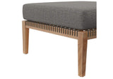 EEI-6121-GRY-GPH Clearwater 4-Piece Outdoor Patio Teak Wood Sectional Sofa By Modway