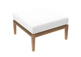 EEI-6121-GRY-WHI Clearwater 4-Piece Outdoor Patio Teak Wood Sectional Sofa By Modway