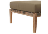 EEI-6122-GRY-LBR Clearwater 6-Piece Outdoor Patio Teak Wood Sectional Sofa By Modway