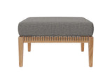 EEI-6124-GRY-GPH Clearwater 6-Piece Outdoor Patio Teak Wood Sectional Sofa By Modway