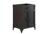 EEI-6413-WHI-BLK Steamforge 24" Bathroom Vanity By Modway