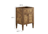 EEI-6137-BRN Elysian 24" Wood Bathroom Vanity Cabinet - Sink Basin Not Included - By Modway