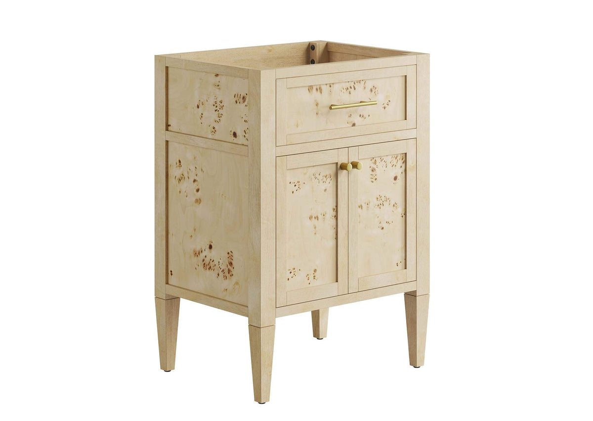 EEI-6137-BUR Elysian 24" Wood Bathroom Vanity Cabinet - Sink Basin Not Included - By Modway