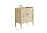 EEI-6138-BUR Elysian 30" Bathroom Vanity Cabinet - Sink Basin Not Included - By Modway