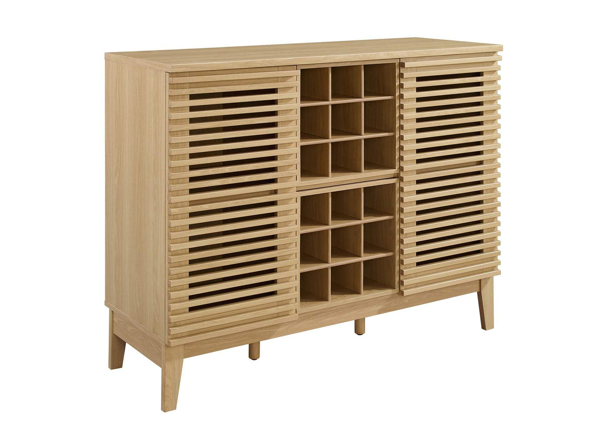 EEI-6156-OAK Render Bar Cabinet By Modway